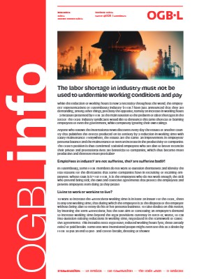 13.03.2023 - The labor shortage in industry must not be used to undermine working conditions and pay
