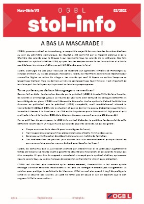 11.02.2022 - A BAS LA MASCARADE !