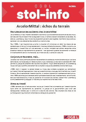 29.06.2021 - ArcelorMittal : échos du terrain