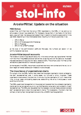 31.03.2021 - ArcelorMittal: Update on the situation