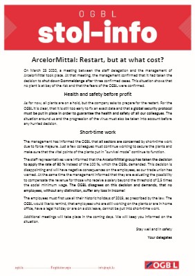25.03.2020 - ArcelorMittal: Restart, but at what cost?