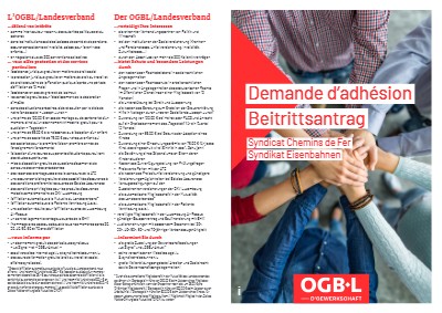 OGBL/Landesverband - Demande d’adhésion