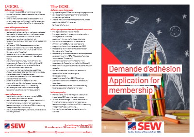 SEW – Demande d’adhésion/Application for membership