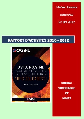Rapport d'activités 2010-2012
